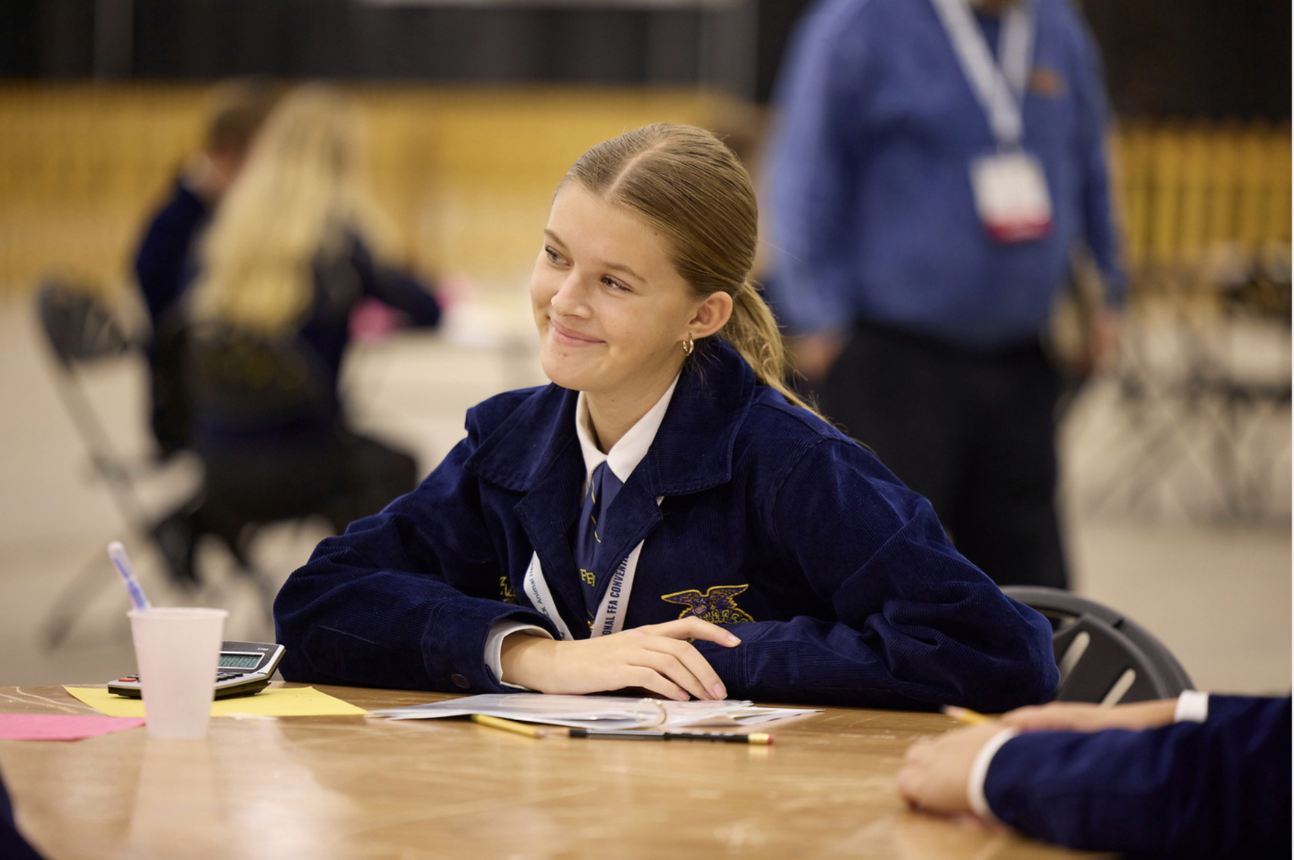 Michigan FFA members participating in hands-on Agriculture, Food, and Natural Resources education.