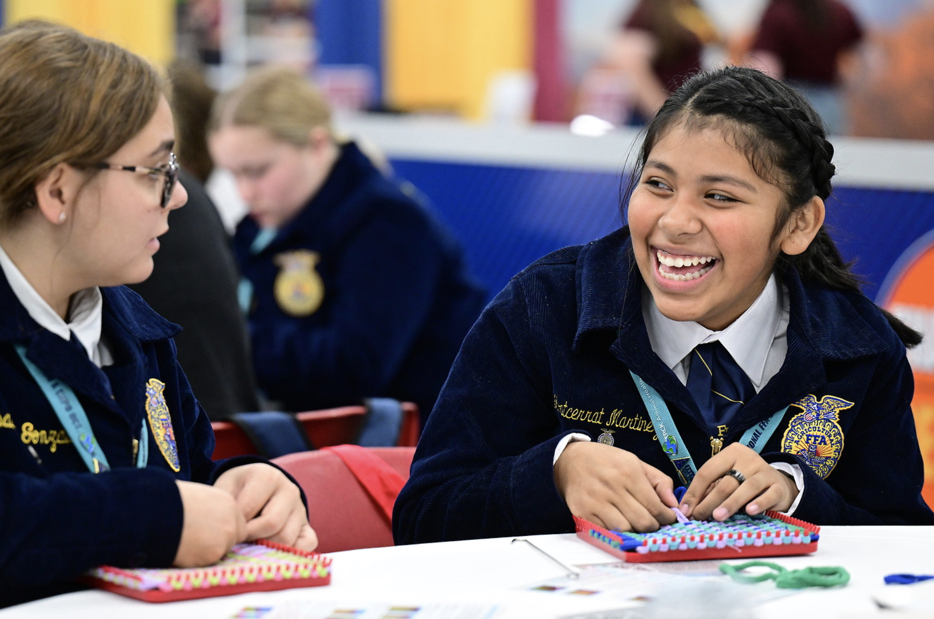 FFA member participating in a leadership experience