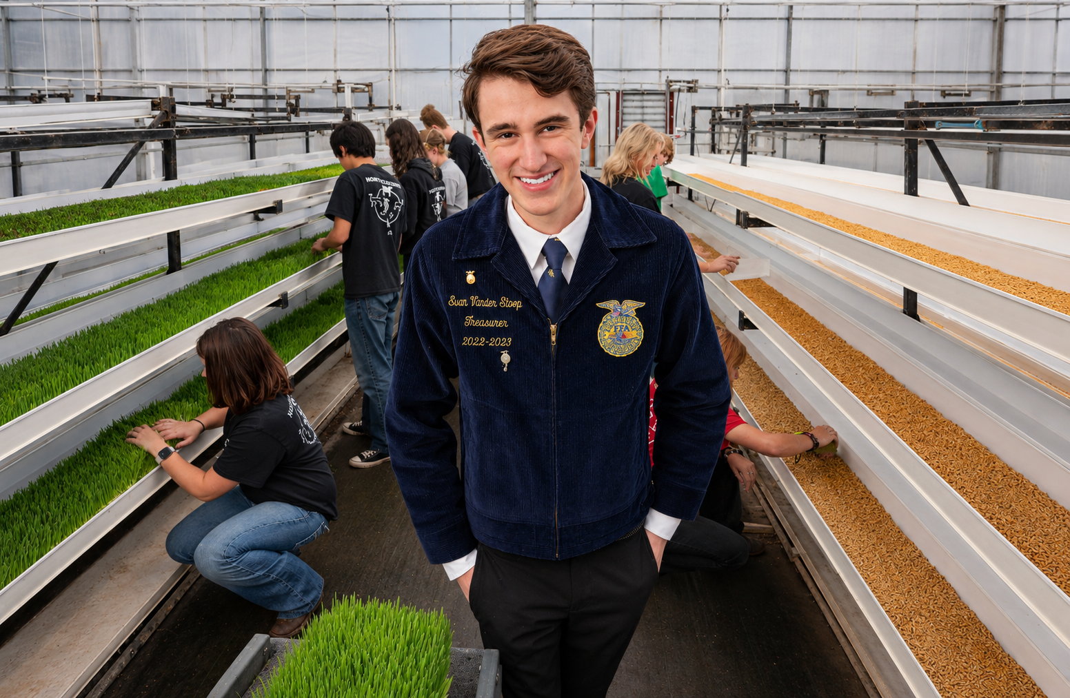 Michigan FFA students participating in a student-centered experience