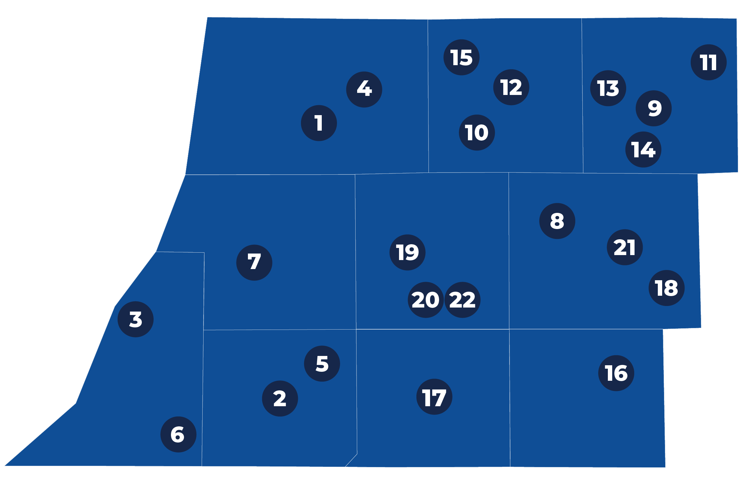 Map of Michigan FFA Region I