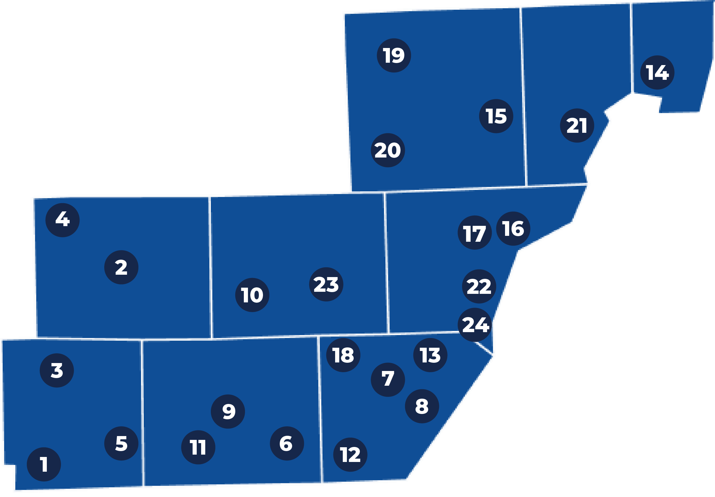 Map of Michigan FFA Region II