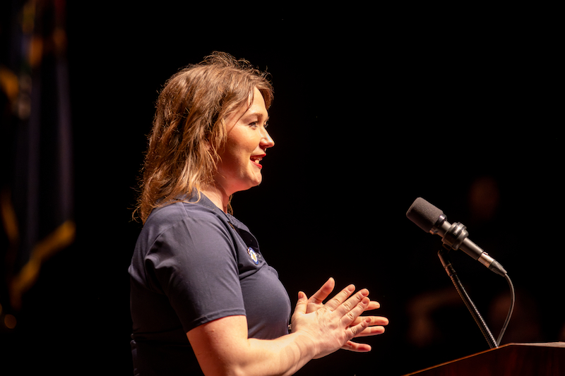 Jessie Bulloch Offering Remarks at State FFA Convention